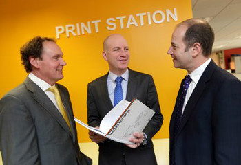 L-R Ray Byrne, Channel Manager, Ricoh Ireland; Trevor McCarron, Director of Finance & IT for Mazars Ireland and Greg Clarke, Managing Director, Digicom 